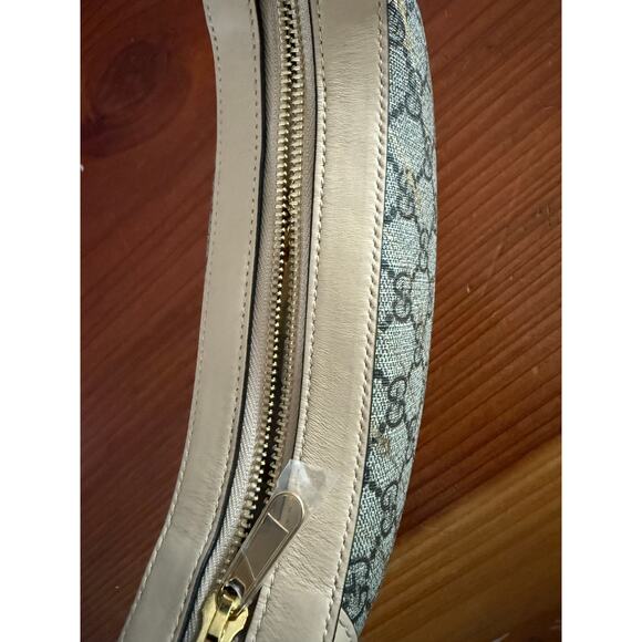 Gucci Morsetti Half Moon Mini Leather & Canvas NWT - Picture 7 of 9